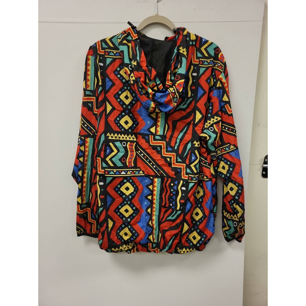 REASON Brand Pullover Jacket Mens Size L Multi Color‎ Geometric Design - Picture 3 of 11